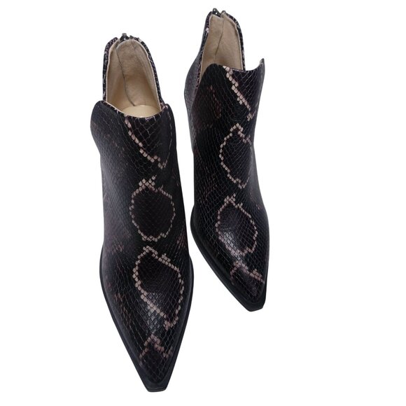 Vince Camuto VC-Gigietta Mauve Multitricolor Snake Skin Boots Size 8M - Picture 3 of 11